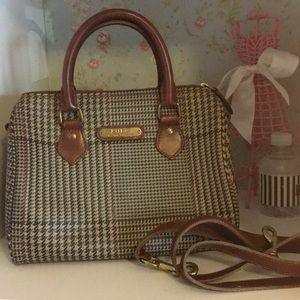 Vintage Ralph Lauren coated canvas satchel.